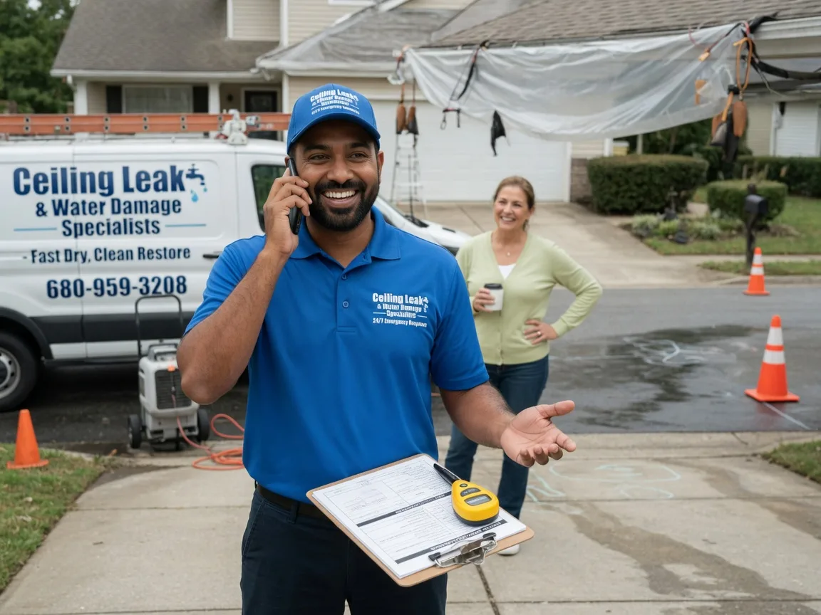 Ceiling Leak Cleanup Round Hill, VA FAQs